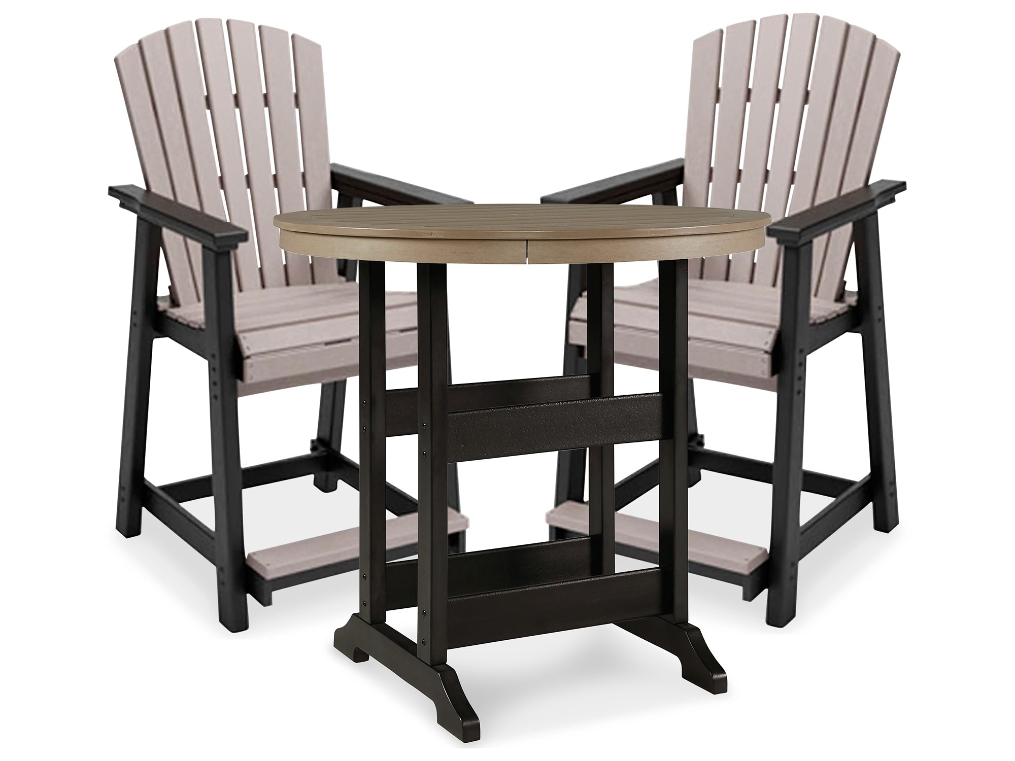 Fairen Trail Outdoor Bar Table and 2 Barstools