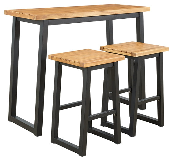 Town Wood Counter Table Set (3/CN)