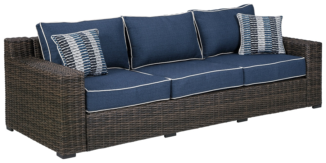 Grasson Lane Outdoor Sofa and Loveseat with Coffee Table