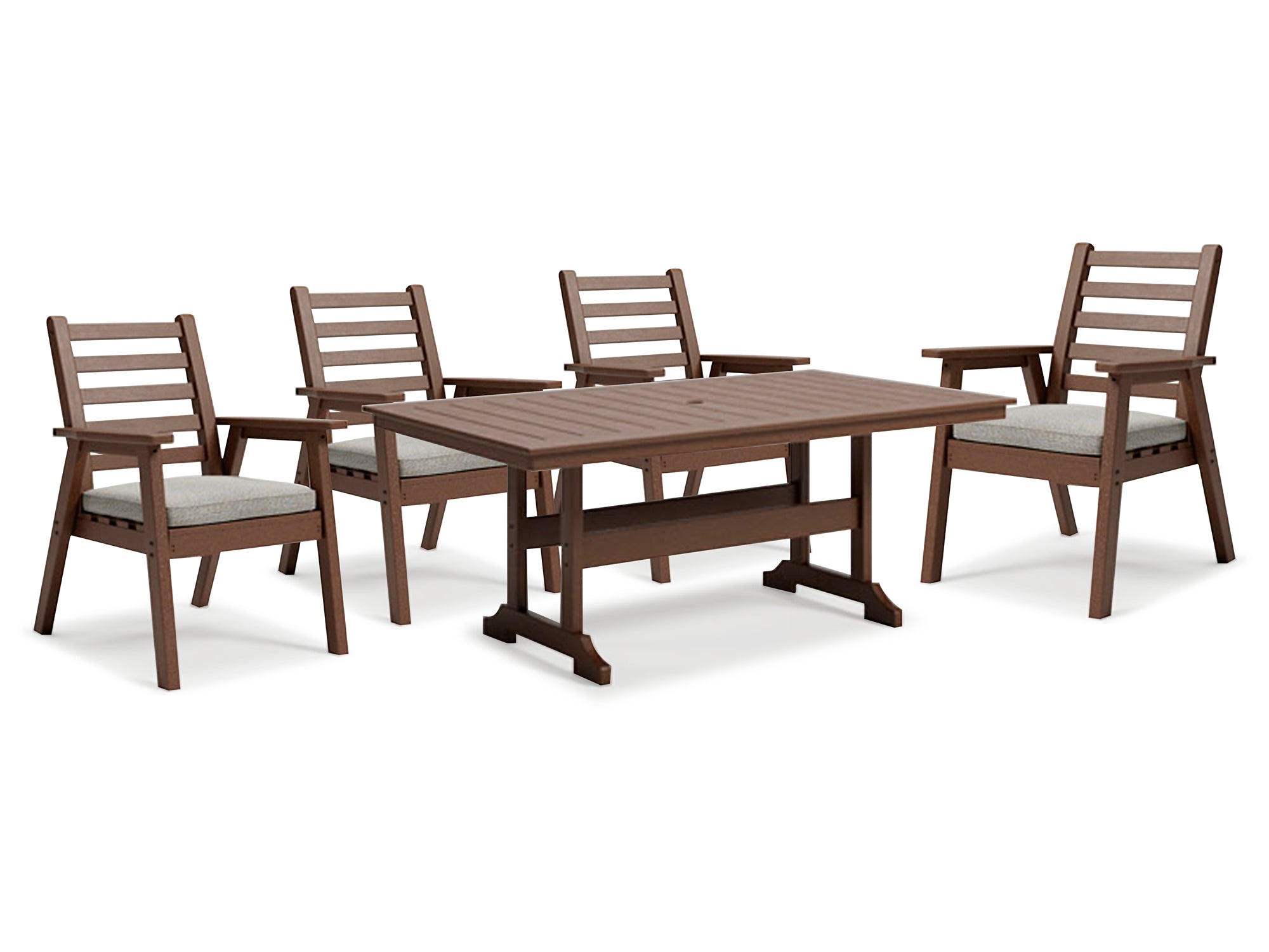 Emmeline Outdoor Dining Table and 4 Chairs