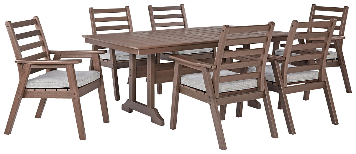 Emmeline Outdoor Dining Table and 6 Chairs