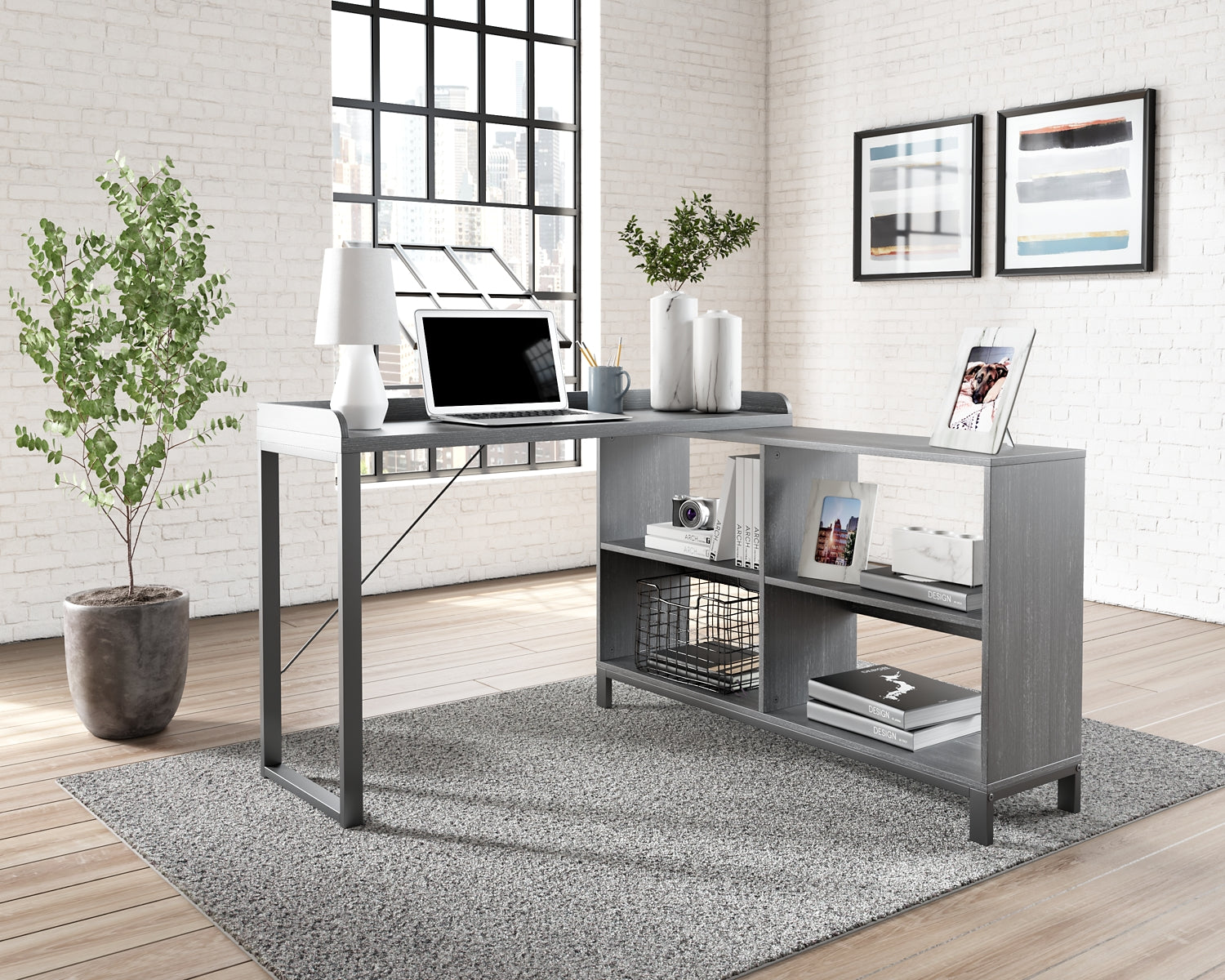 Yarlow Home Office Desk and Storage