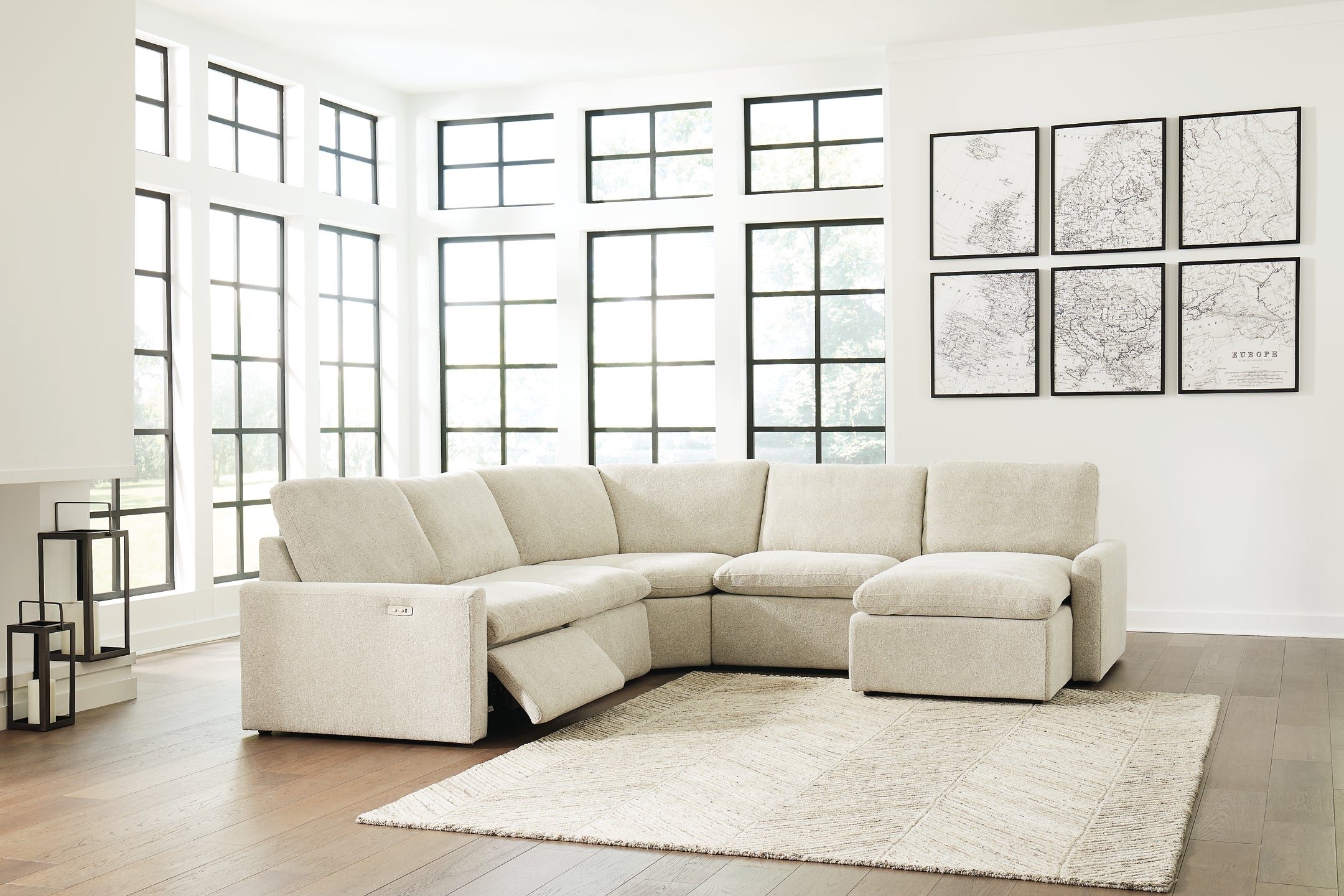 Hartsdale 5-Piece Power Reclining Sectional with Chaise
