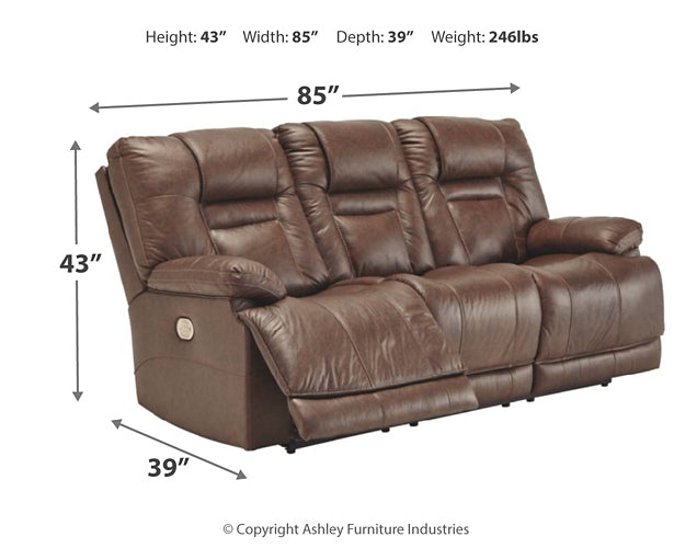 Wurstrow Power Reclining Sofa and Loveseat