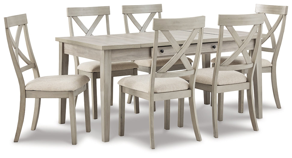 Parellen Dining Storage Table and 6 Chairs