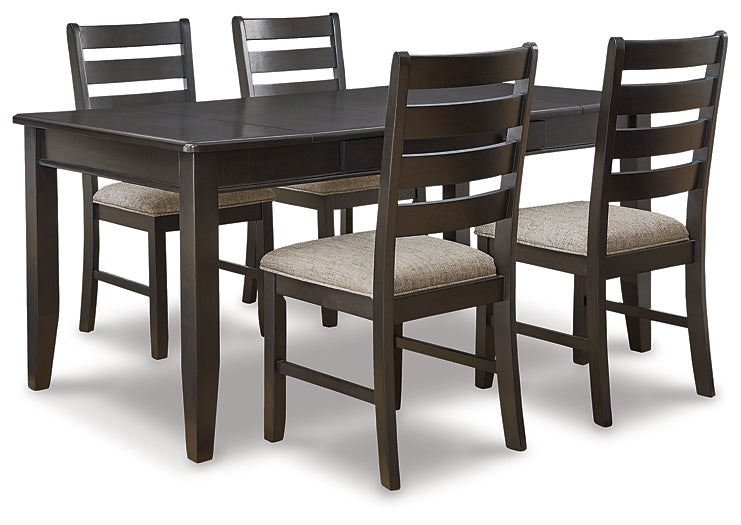 Ambenrock Dining Table and 4 Chairs