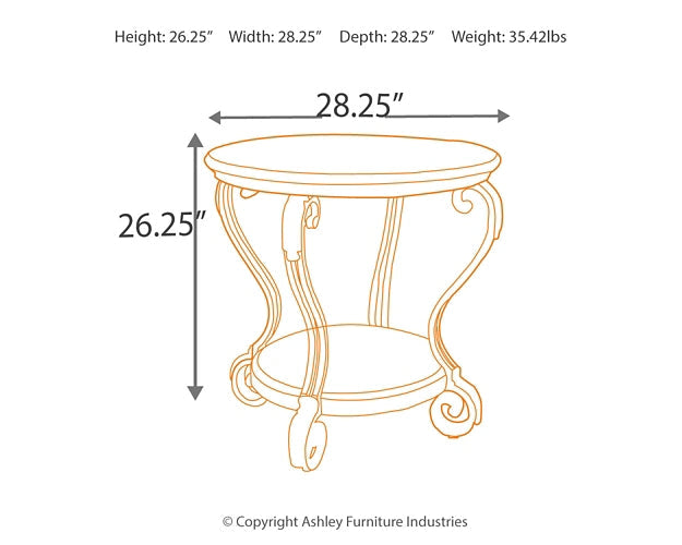 Nestor Round End Table