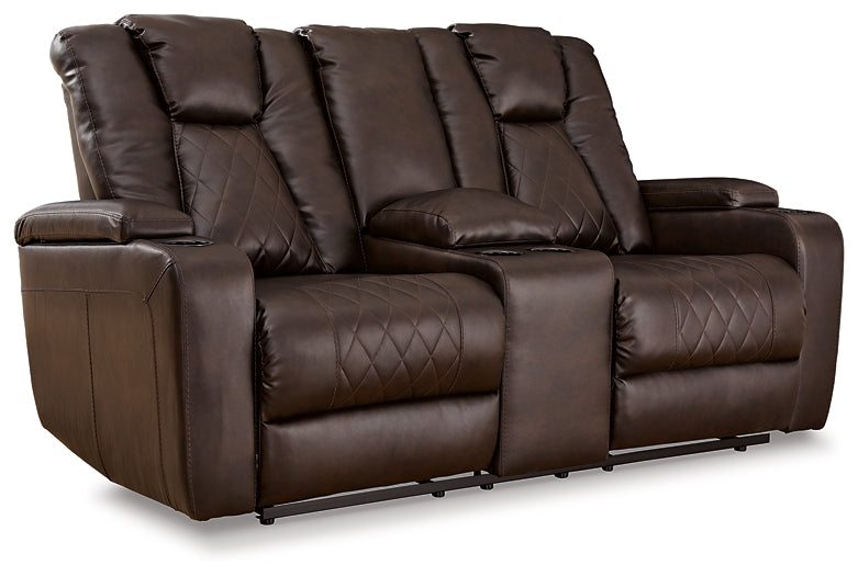 Mancin DBL Rec Loveseat w/Console