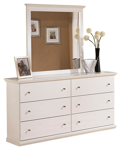 Bostwick Shoals Queen/Full Panel Headboard with Mirrored Dresser, Chest and Nightstand