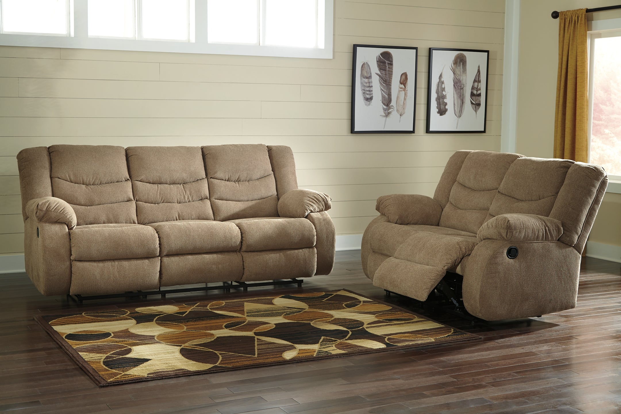 Tulen Manual Reclining Sofa and Loveseat