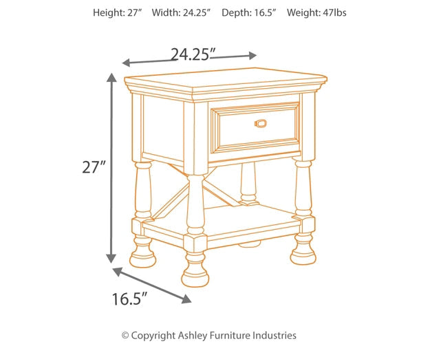 Kaslyn Queen Panel Headboard with Mirrored Dresser, Chest and Nightstand