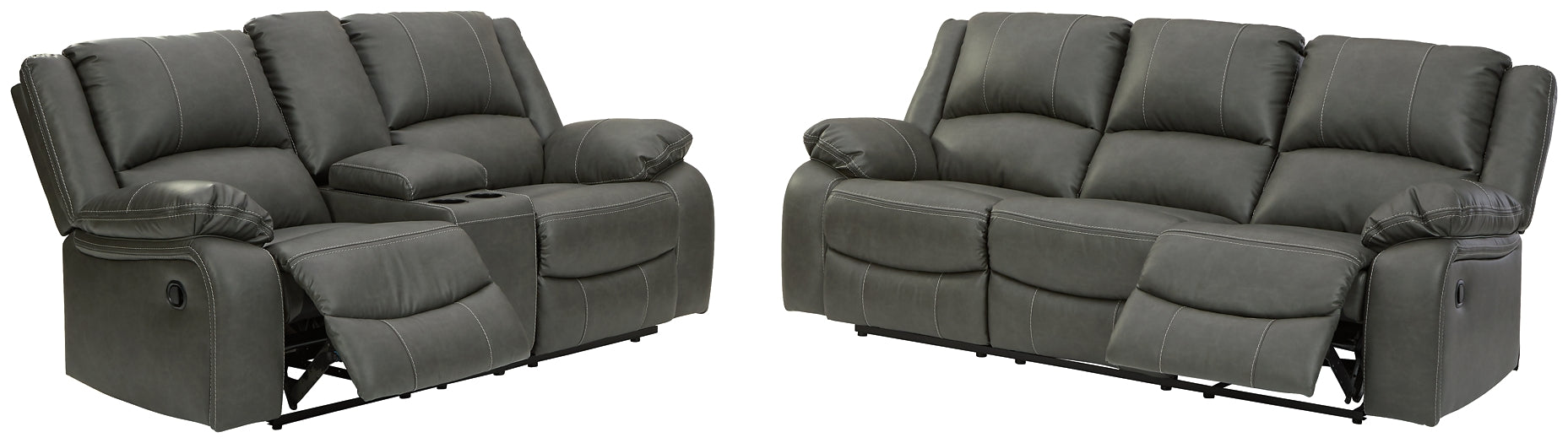 Calderwell Manual Reclining Sofa and Loveseat