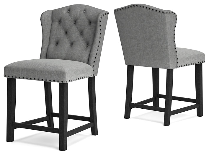 Jeanette Upholstered Barstool (2/CN)