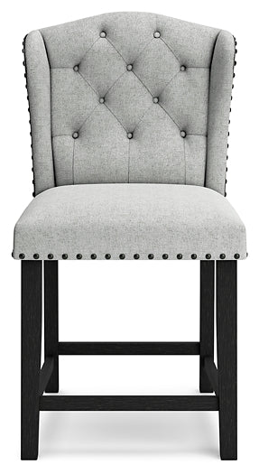 Jeanette Upholstered Barstool (2/CN)