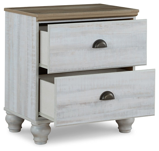 Haven Bay Full Panel Storage Bed with Mirrored Dresser