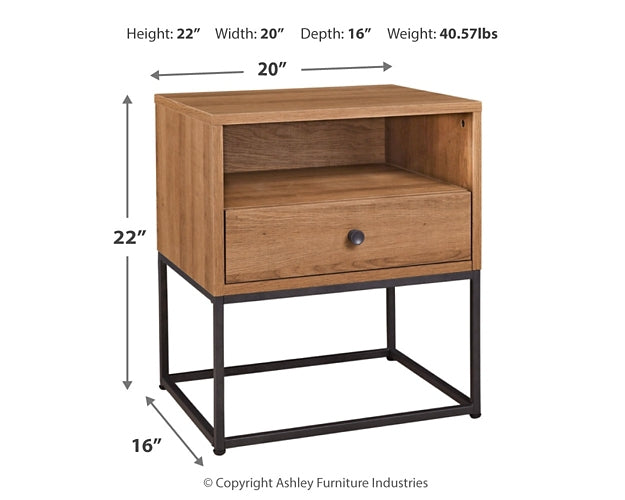 Thadamere Queen Storage Headboard with 2 Nightstands