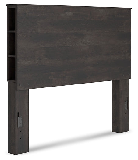 Toretto Queen Bookcase Headboard with Dresser