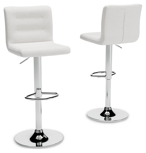 Pollzen Bar Height Bar Stool (Set of 2)