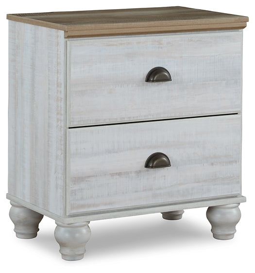 Haven Bay Full Panel Storage Bed with Mirrored Dresser, Chest and Nightstand